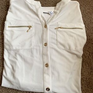 Susan Graver white dress shirt